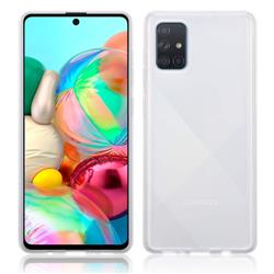 LBT Samsung A71 Étui en gel mat transparent robuste et clair
