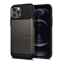 Étui SPIGEN Slim Armor pour iPhone 12 / 12 Pro - Gunmetal