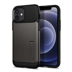Étui SPIGEN Slim Armor pour iPhone 12 / 12 Pro - Gunmetal
