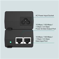 TP-Link (TL-PoE260S) 2.5G PoE+ Injector(Open Box)