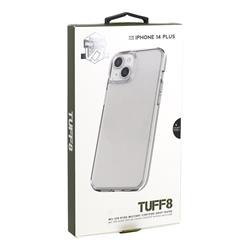 iPhone 14 Plus - Étui robuste TUFF8 (Transparent)