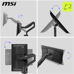 MSI Bras de support robuste pour écran unique - MAG MT201 -