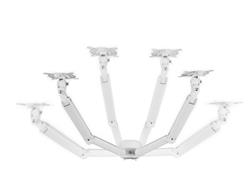 One For All Universal Monitor Mount Solid Dual Monitor Arm White