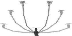 One For All Universal Triple Monitor Arm (Black) DM2310