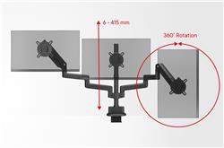 One For All DM4310 Monitor Mount Smart Triple (Black)
