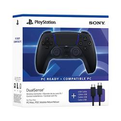 SONY PS 5 DualSense Wireless Controller - Midnight Black & USB Cable