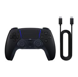 SONY PS 5 DualSense Wireless Controller - Midnight Black & USB Cable