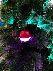 iCAN Christmas Ornament Bluetooth Speaker with LED lights - Red