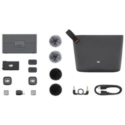 DJI Mic 3 Wireless Microphone (2 TX + 1 RX + Charging Case) - Black