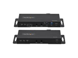 StarTech 4K HDMI over Fiber Extender Kit, 4K 60Hz up to 3300ft/1km (Single Mode) or 1000ft/300m (Multimode) LC Fiber Optic, HDR