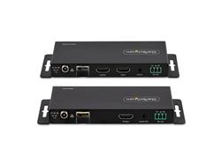 StarTech 4K HDMI over Fiber Extender Kit, 4K 60Hz up to 3300ft/1km (Single Mode) or 1000ft/300m (Multimode) LC Fiber Optic, HDR