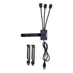 LIAN LI Concentrateur USB 2,0 1-à-3  (Port mâle de type A), Noir