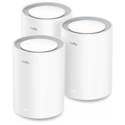 Cudy M3000 AX3000 Dual-Band 2.5G Wi-Fi 6 Mesh System (3-Pack)(Open Box)