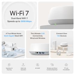 TP-Link (Deco BE25) Système Wi-Fi 7 maillé BE5000 (paquet de 3)