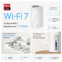 TP-Link Deco BE65 Pro (paquet de 3) Système Wi-Fi 7 maillé BE11000
