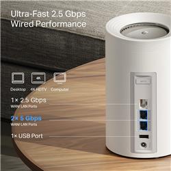 TP-Link Deco BE65 Pro (2-Pack) BE11000 Whole Home Mesh Wi-Fi 7 System