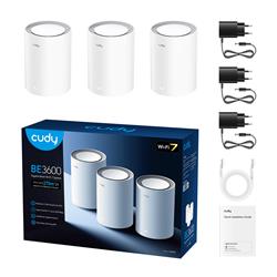 Cudy M3600 BE3600 Dual Band Wi-Fi 7 Mesh System (3-Pack)