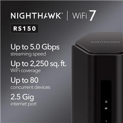 NETGEAR Nighthawk RS150 BE5000 Dual Band Wi-Fi 7 Router