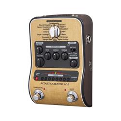 ZOOM AC-2 Acoustic Creator Pedal | For Restoring Acoustic Tone to DIs | 16 Source Guitar Presets | Low-Noise Preamps