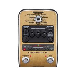 ZOOM AC-2 Acoustic Creator Pedal | For Restoring Acoustic Tone to DIs | 16 Source Guitar Presets | Low-Noise Preamps