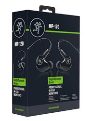 Mackie MP-120 Single Dynamic In-Ear Monitors, Black