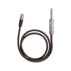 SHURE WA302 Câble d^instrument et de guitare avec connecteur 1/4 po et mini-connecteur à 4 broches (2,5 pi | Pour les émette...