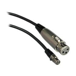 daptateur de microphone dynamique ou à condensateur alimenté par pile SHURE WA310 | Avec connecteur XLR femelle et mini-conn...
