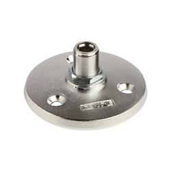 SHURE A13HD Bride de montage robuste pour supports de microphone à col de cygne et à axe (argent mat)