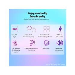 YANMAI Q18 RGB Perfect Sound Quality Studio Microphone
