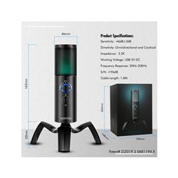 YANMAI Q18 RGB Perfect Sound Quality Studio Microphone