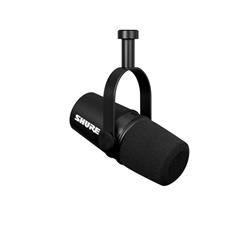 SHURE MV7X - Microphone de podcasting avec connecteur XLR, noir