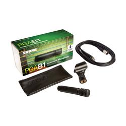 Microphone d^instrument à condensateur cardioïde SHURE PGA81-XLR avec câble (15 pieds)