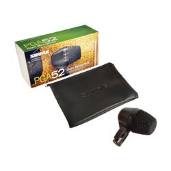 SHURE PGA52-LC Microphone à grosse caisse dynamique cardioïde, noir