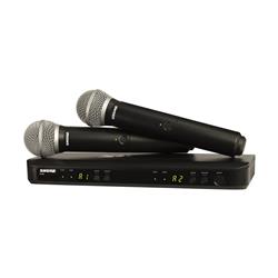 SHURE BLX288/PG58 Dual-Transmitter Handheld Wireless System (H9)
