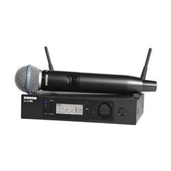 ystème sans fil à main SHURE GLXD24R/SM58 avec microphone SM58 (Bande Z2 : 2400 - 2483,5 MHz