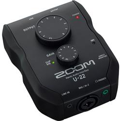 ZOOM U-22 - USB Mobile Recording and Performance Interface | 2 Input / 2 Output | Single Microphone Preamp | Phantom Power | Co