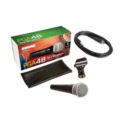 SHURE PGA48 Dynamic Vocal Microphone (XLR to 1/4" Cable)