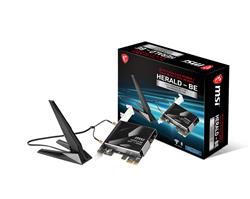 Adaptateur PCIe MSI HERALD-BE WI-FI 7 MAX Wi-Fi 7 et Bluetooth 5.4