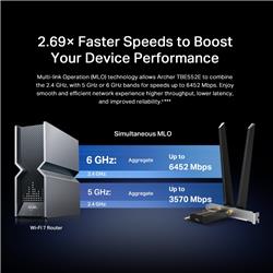 TP-Link Archer TBE552E BE9300 Wi-Fi 7 Bluetooth 5.4 PCI-E Adapter