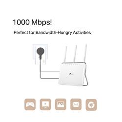 Kit de démarrage TP-Link (KIT TL-PA7017P) CPL AV1000 Gigabit Passthrough. Prise domestique Norme AV2. Jusqu'à 1000 Mbps de t...