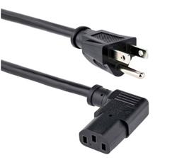 StarTech Right Angle Standard Computer Power Cord (PXT101L), 6ft