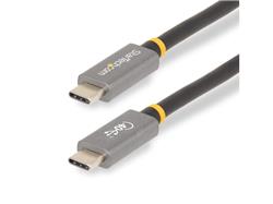 StarTech.com 3ft (1m) USB4 Cable, USB-IF Certified USB-C Cable, 40 Gbps, USB Type-C Data Transfer Cable, 100W Power Delivery, 8