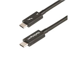 StarTech.com 3ft (1m) Thunderbolt 4 Cable, 40Gbps, 100W Power Delivery, 4K/8K Video, Intel-Certified Thunderbolt Cable - Compat