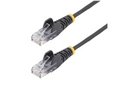 Câble Ethernet CAT6 fin noir Startech de 4,5 m, anti-accroc, 100 W PoE, UTP, LSZH, fil de cuivre nu 28 AWG, cordon de raccor...