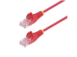 Câble Ethernet CAT6 fin rouge StarTech de 1,8 m, anti-accroc, 100 W PoE, UTP, LSZH, fil de cuivre nu 28 AWG, cordon de racco...