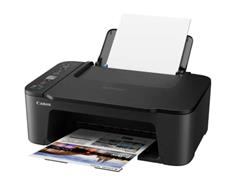 CANON PIXMA TS3720 Wireless 3-in-1 Color Inkjet Printer, Black, Print/Scan/Copy, 7.7 ppm (Black) / 4.0 ppm (Color), 4800x1200 dpi (6671C003)