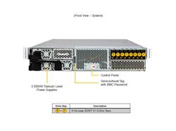 SUPERMICRO 2U X13 (SYS-221GE-NR) Intel Xeon Platinum 8462Y+ 32C/64T, DDR5-4800 2RX4 (16 Go) RDIMM, (x2) NVIDIA H100 NVL 94 G...