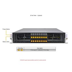 Serveur Hyper SuperMicro 2U (AS-2126HS-TN) AMD EPYC 9654 96C/192T, MEM-DR532MD-ER56(x12)32 Go DDR5-5600 2Rx8 ECC RDIMM, SSD ...