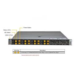 SUPERMICRO 1U Hyper SuperSever ( H14DSH, CSE-HS101-R000NFP) AMD EPYC 9654 96C/192T, 32GB DDR5-5600 2Rx8 ECC RDIMM (x64), SSD 2.