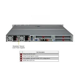 SUPERMICRO 1U Hyper SuperSever ( H14DSH, CSE-HS101-R000NFP) AMD EPYC 9654 96C/192T, 32GB DDR5-5600 2Rx8 ECC RDIMM (x64), SSD 2.